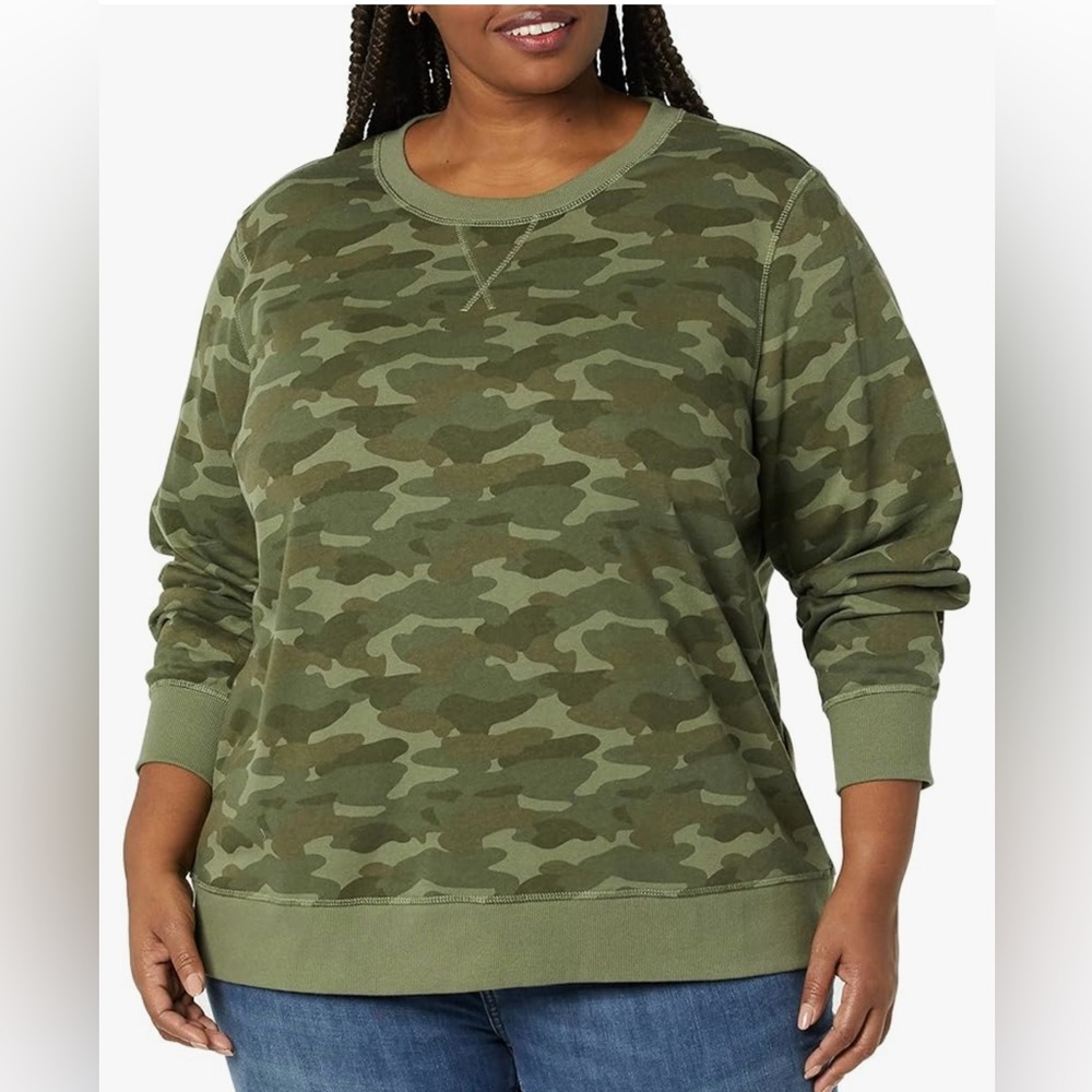 Amazon Essentials Women’s French Terry Fleece Sweatshirt